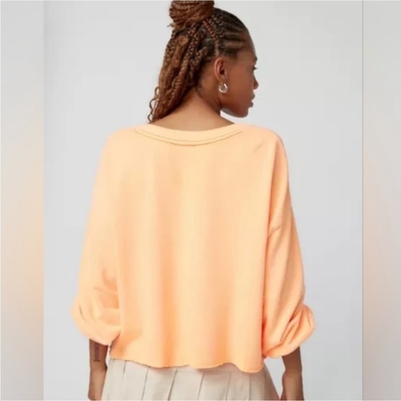 NWOT Out From Under Pullover Notch Neck Cape Sable Sweatshirt - Picture 3 of 9